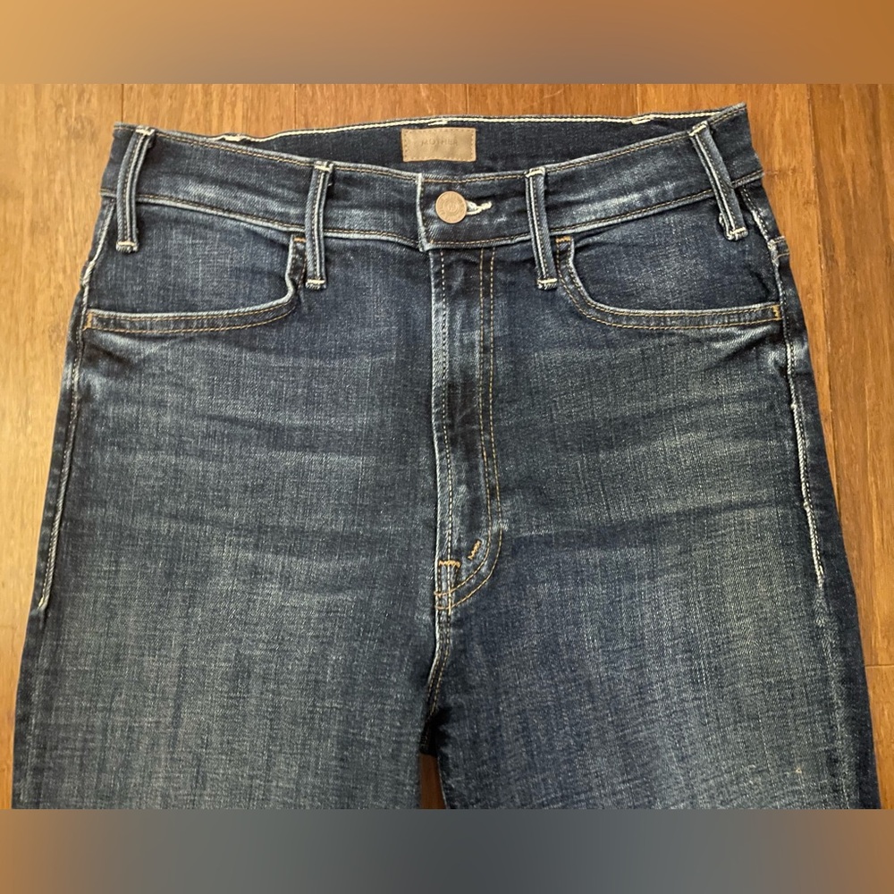 Mother Jeans Bootcut Ankle 26 Hustler Ankle Fray Lust for Life Luxury - Picture 7 of 16